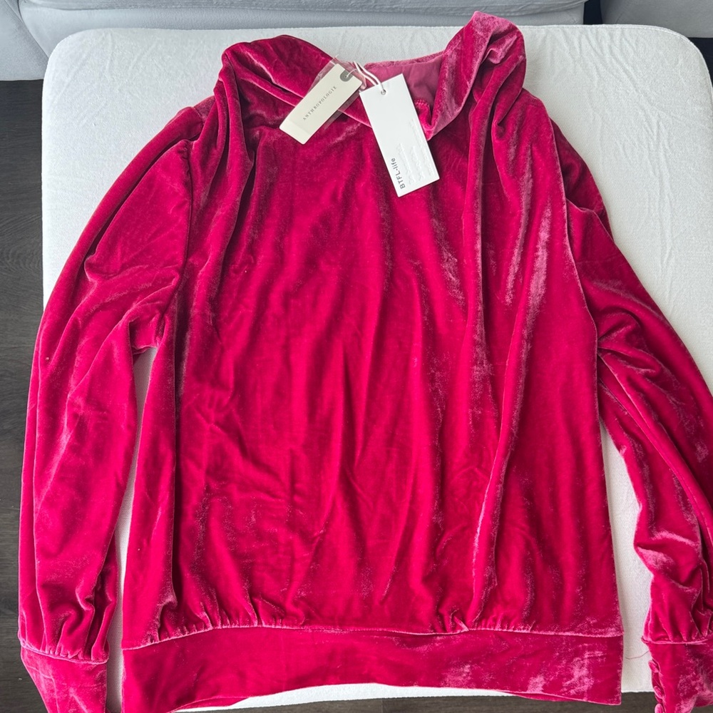 Anthropologie Velvet Top